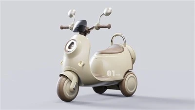 Motocicleta elétrica infantil de três rodas
